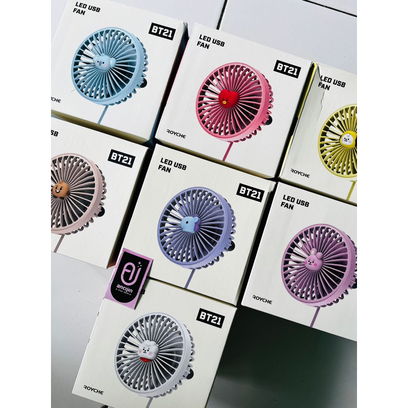 LED USB FAN BT21 KIPAS