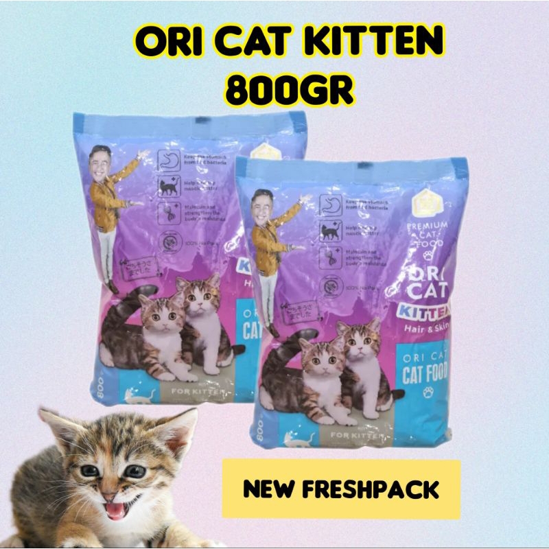 ORICAT KITTEN 800GR ||MAKANAN ANAK KUCING KERING NEW FRESHPACK 800GR