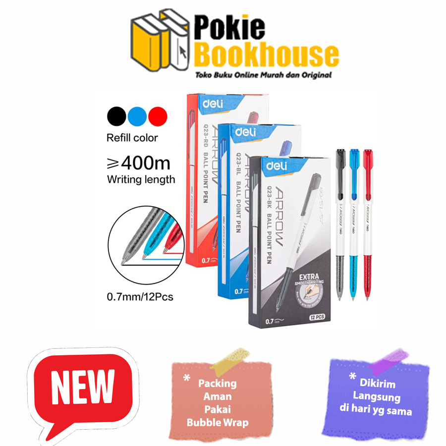 

Ultra Smooth Gel Pen 0.7mm Tinta Hitam/Biru/Merah EQ23 EQ24 - Merah, dengan tutup