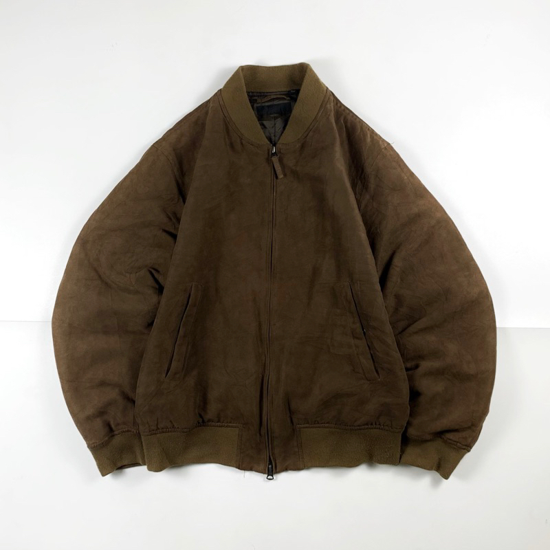 UNIQLO BOMBER SUEDE JACKET