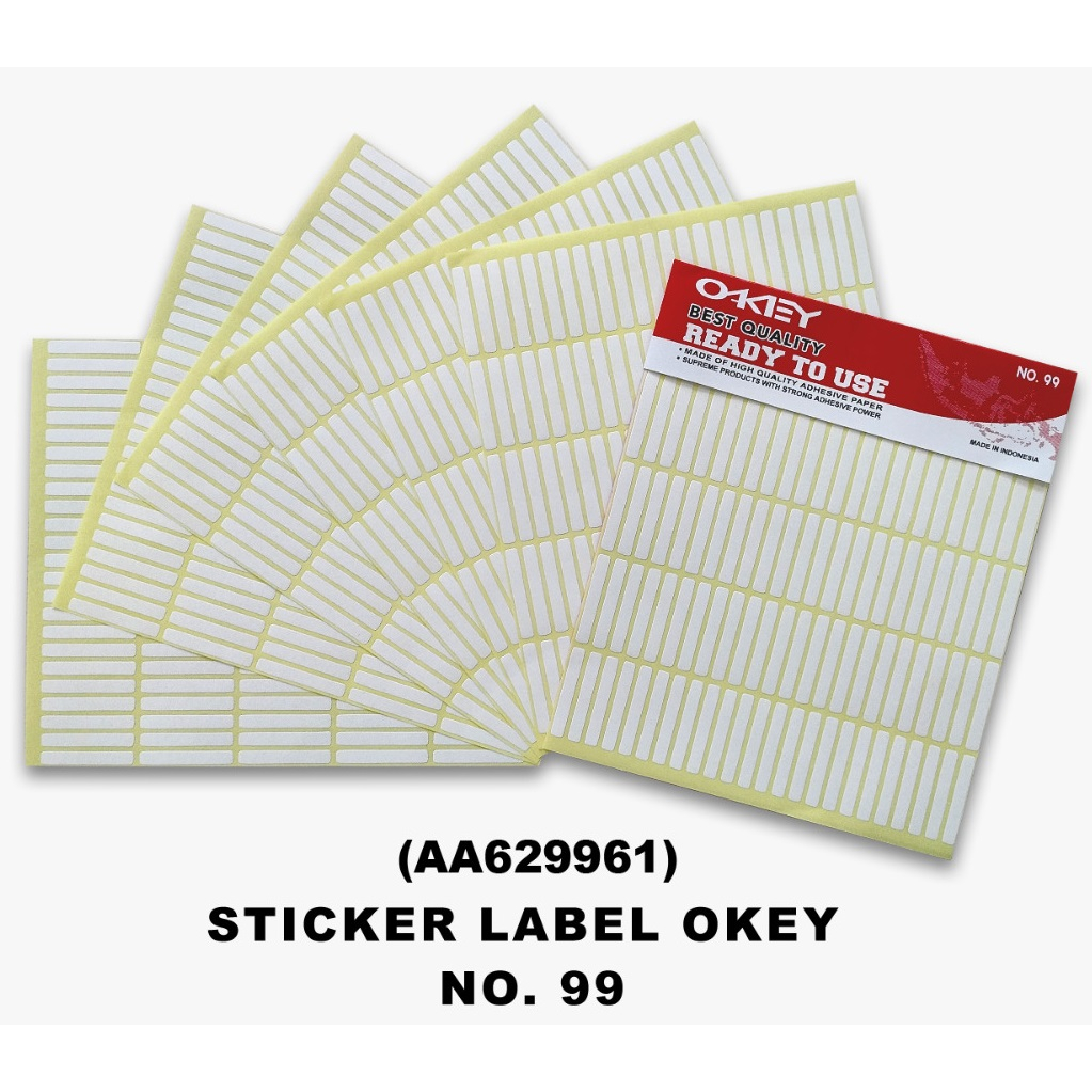 Label Harga Stiker Nama OKEY No 99 isi 7 lembar