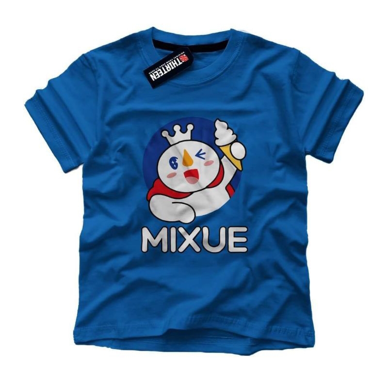 kaos atasan anak mixue 1-9tahun