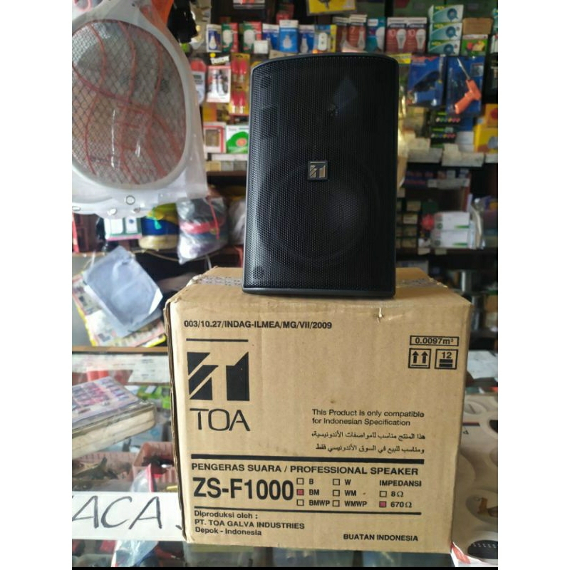 jual speaker Toa ZS 1000 BM si kecil mungil suara dahsyat cocok sekali untuk mesjid Reastaurant cafe