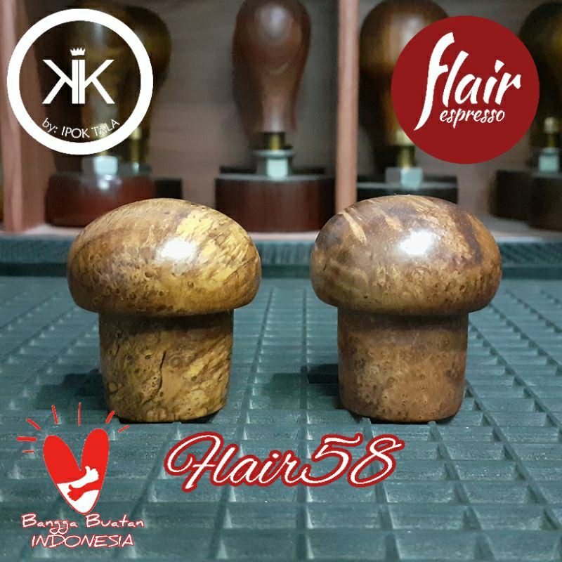 Lever Handel knob Plug for Flair58 Espresso Maker Kayu wooden Flair 58