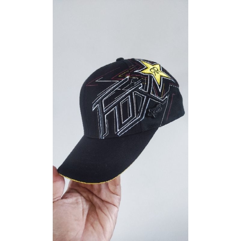 topi fox x rockstar original preloved