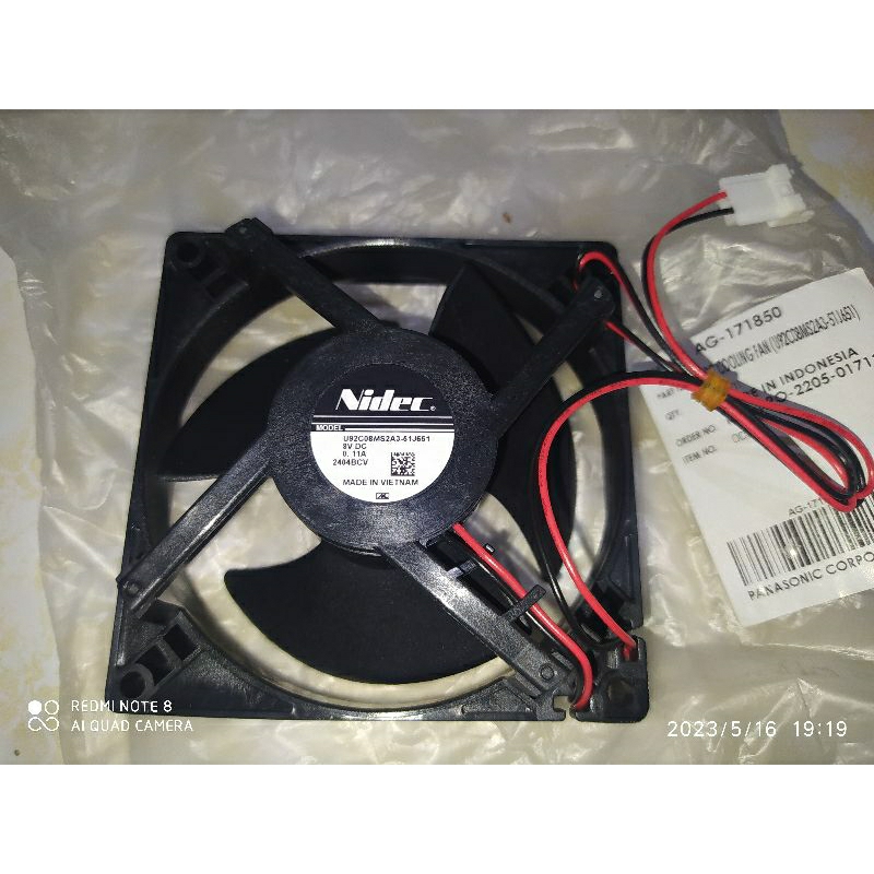 Original Part Fan DC lemari es 2 pintu Panasonic