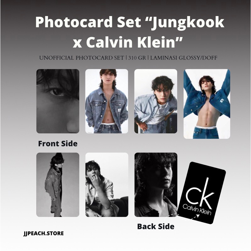 Photocard Unofficial Set “Jungkook x Calvin Klein”