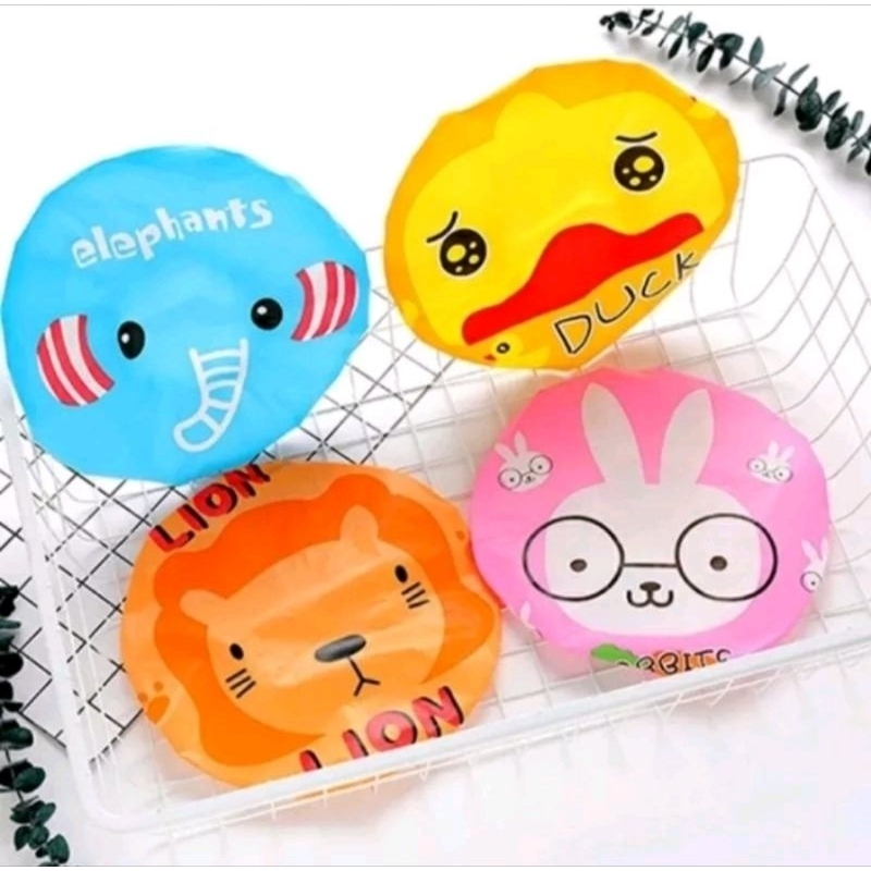 SHOWER CAP KARAKTER / TOPI MANDI KARTUN