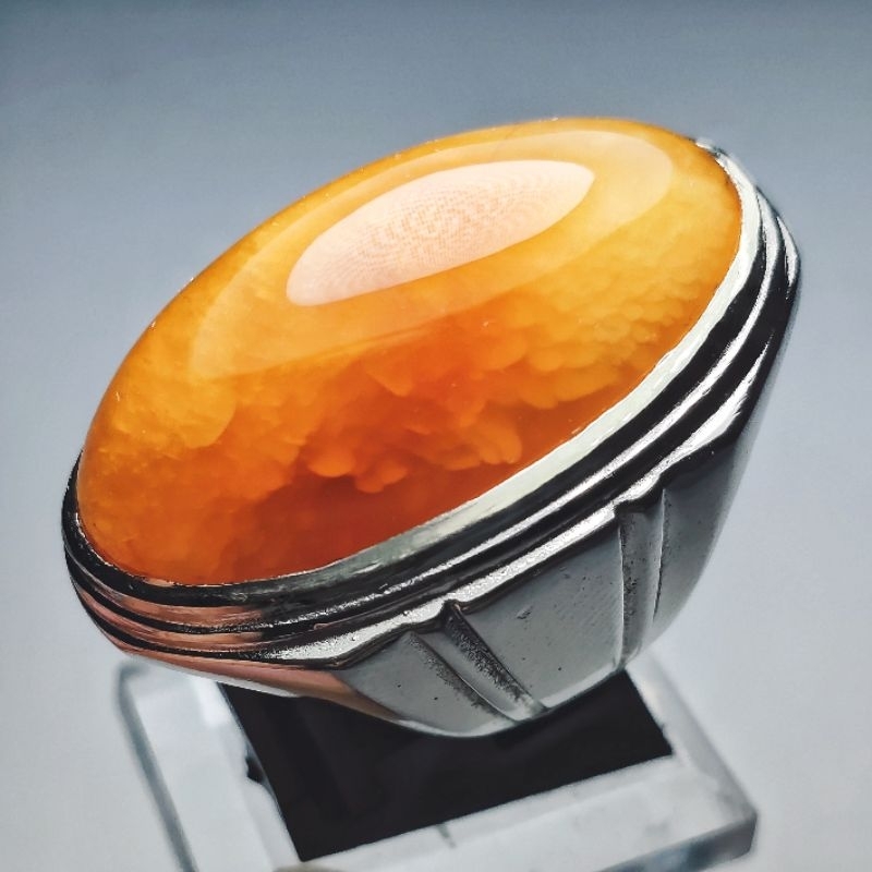 NATURAL BATU AKIK PANDAN NANAS KRISTAL