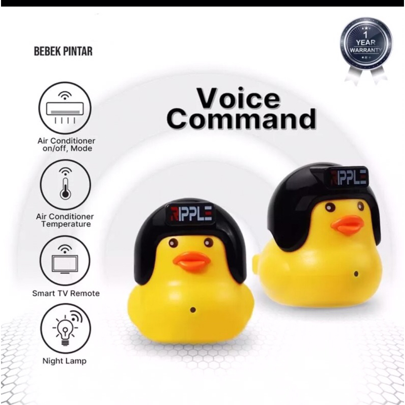 PROMO TERBARU Bebek Pintar R1 USB Smart AI Remote TV AC Night Lamp