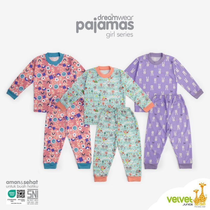 Velvet Junior Dreamwear Pajamas - Velvet Junior Piyama Anak Perempuan DreamWear Girl - Velvet Junior