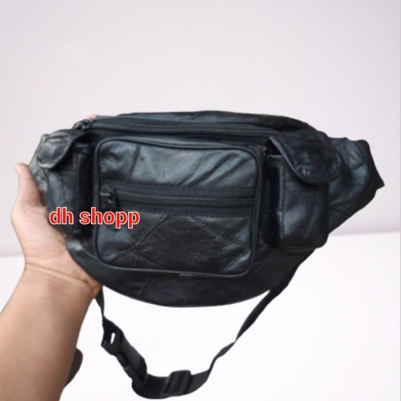 Waistbag Tas Pinggang Pria Kulit Asli