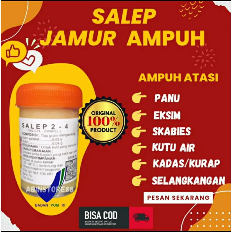 Salep Zwafel Belerang Sulfur 100% Original Salep Jamur, Scabies,  Eksim, kudis, kurap