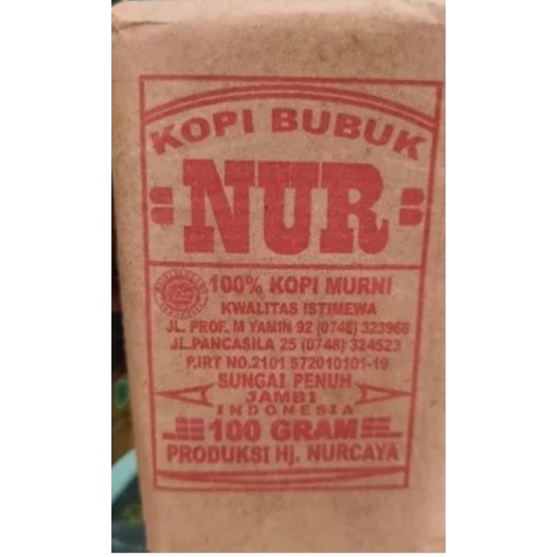 

bubuk kopi Nur 100grm
