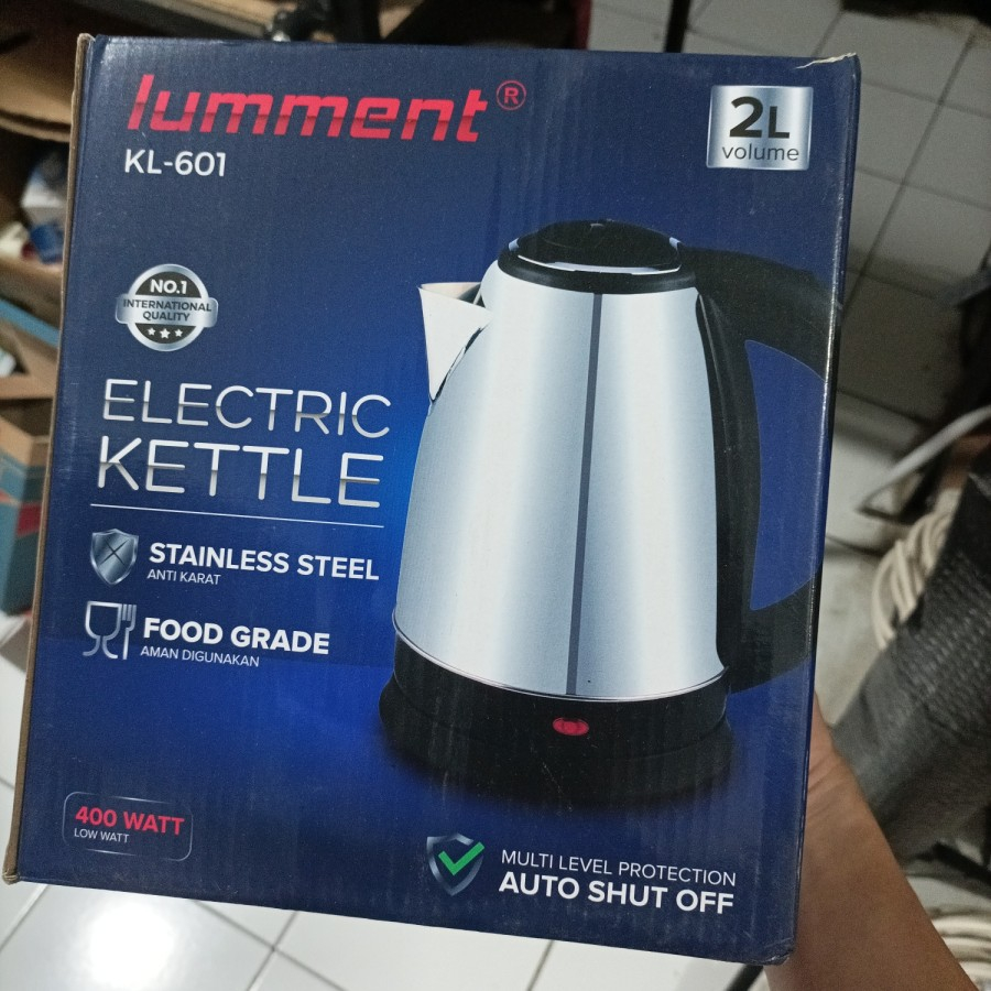 electric kettle LUMMENT 400w teko ketel listrik mug 2 Liter low watt