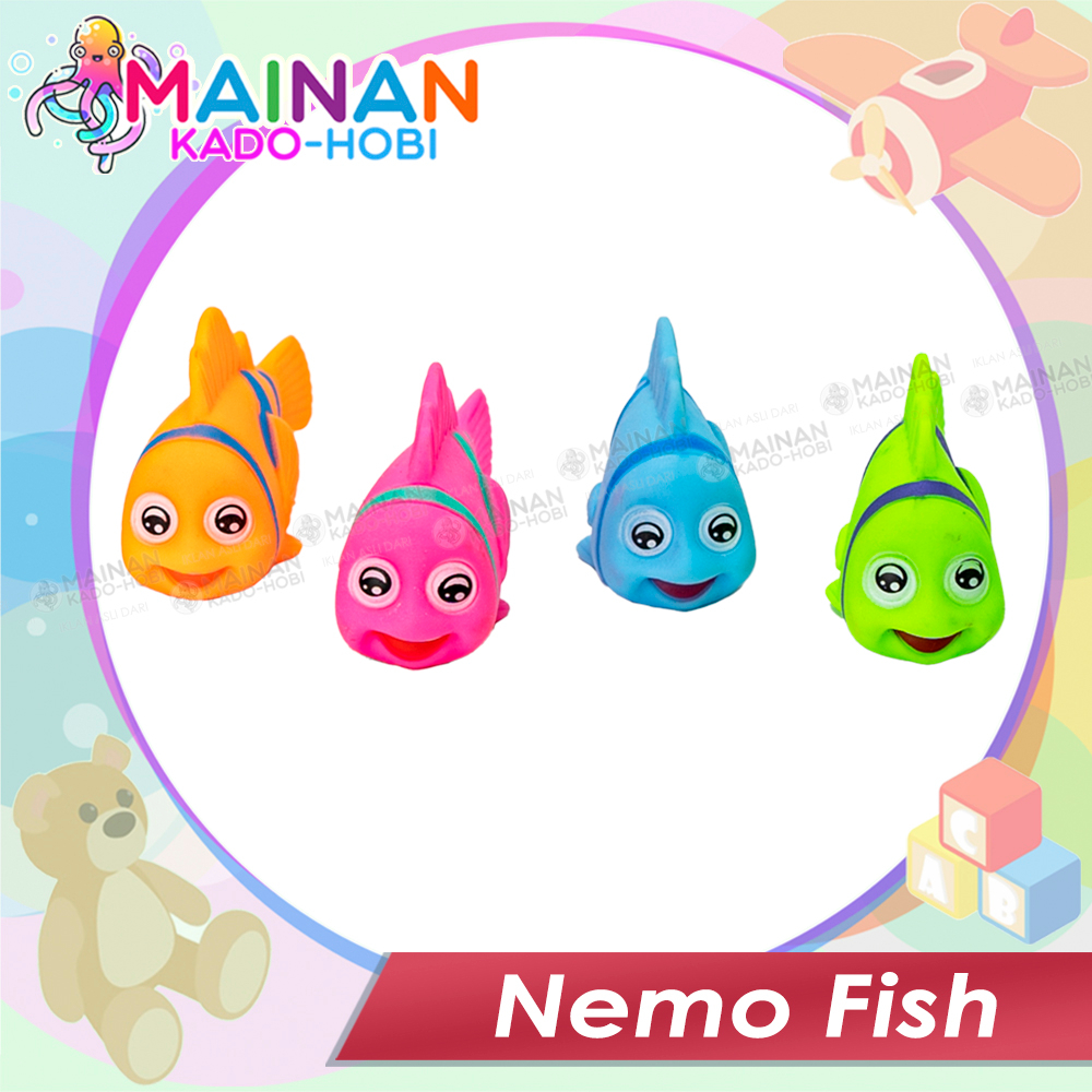 MAINAN MANDI ANAK BAYI KARAKTER SEA ANIMAL IKAN NEMO FISH