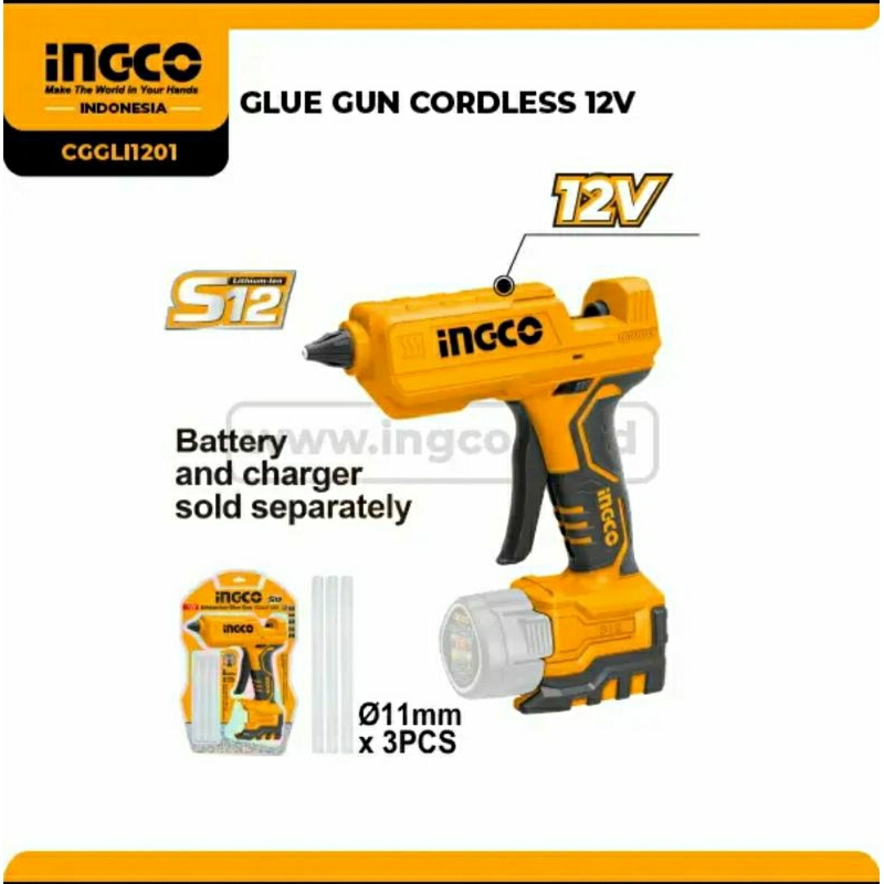 INGCO Glue Gun Cordless 12V CGGLI1201