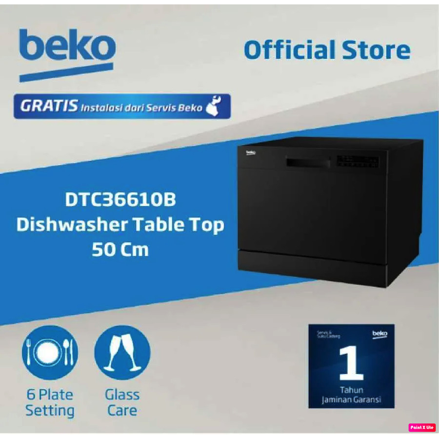 BEKO Dishwasher Table / Mesin Cuci Piring DTC36610B