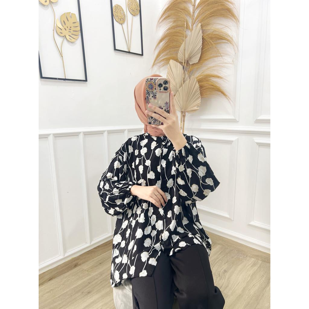 KIRANAOFFICIAL - (COD) KEMEJA OVERSIZE JUMBO LD 130 CM / ATASAN WANITA JUMBO