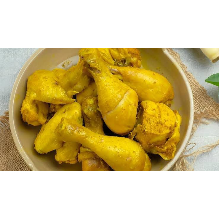 

Ayam Ungkep Bumbu Kuning Serundeng Perpotong