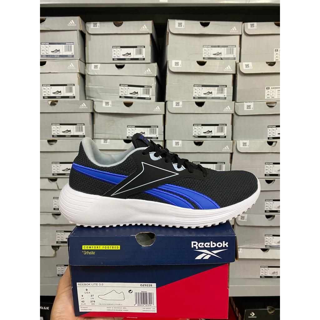 Reebok Lite 3.0 Black Blue GZ0228 Men's Shoes Original