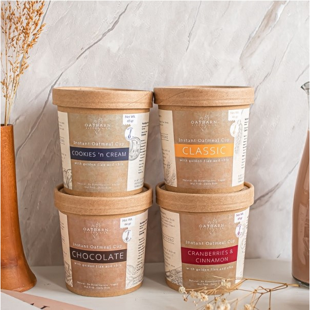 OatBarn Instant Oatmeal Cup - Oatmeal Instan