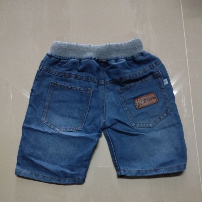 Jeans Anak Pendek Rib 1-4 Tahun