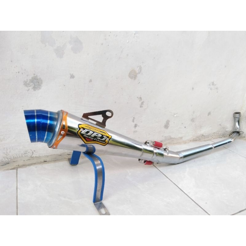 Knalpot Racing DPJ Blue Supra 110 Supra X 110 Supra Fit Blade Karisma Revo Lama Revo Absolute Jupite