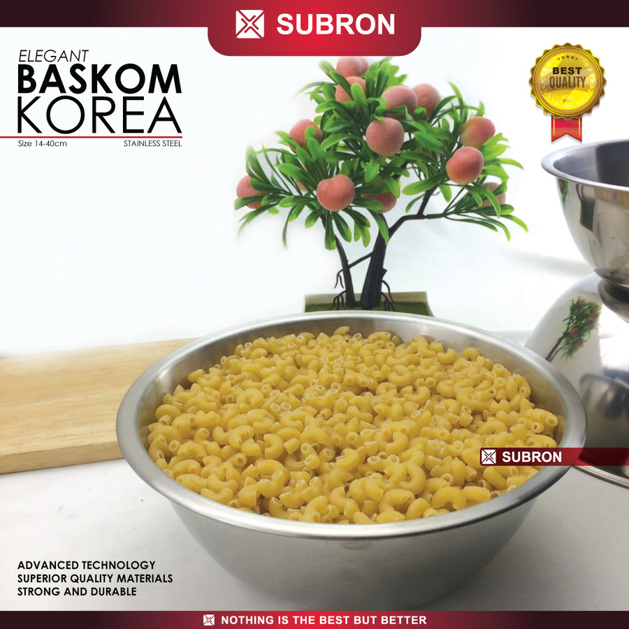 Baskom Korea Kecil 14cm 16cm Wadah Stainless Tebal Multifugsi - SUBRON