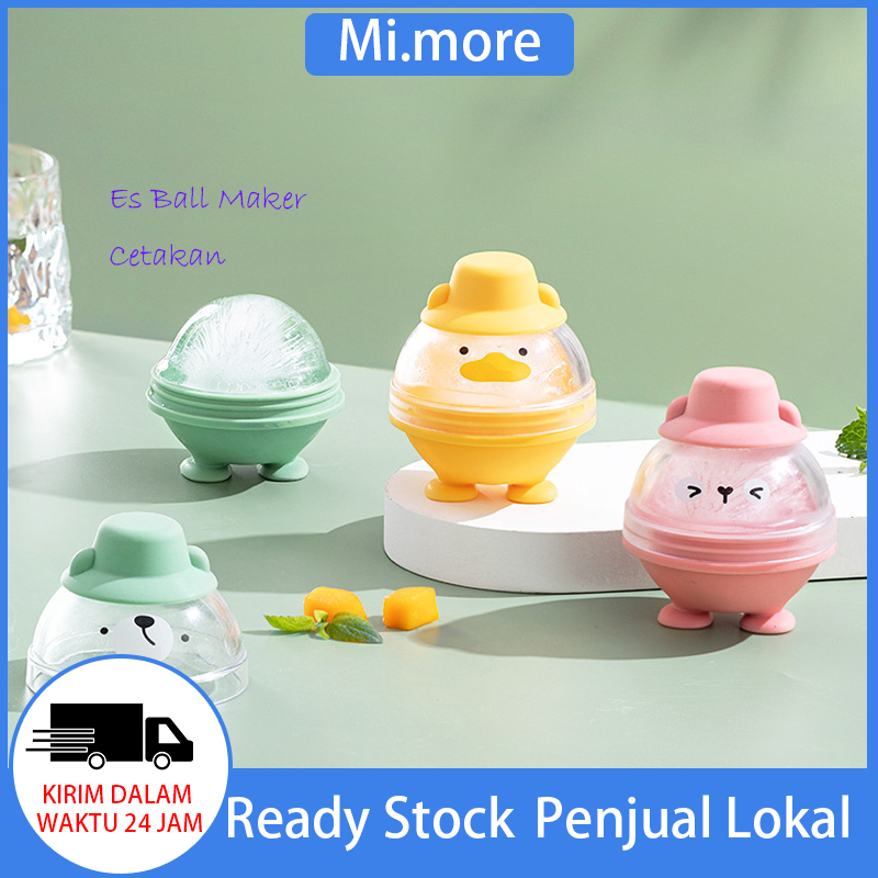 Mi.more Es Ball Maker Cetakan / Whiskey Spherical Ice Cube Light Bulbs Cetakan Bar Tools