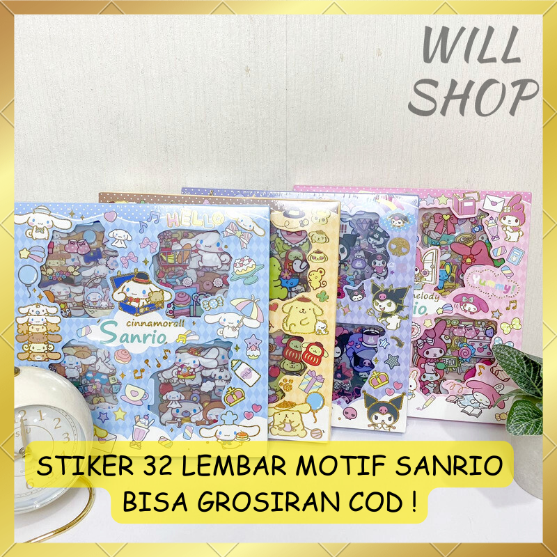 

TERBARU STICKER SENMU KARAKTER SANRIO LUCU UNIK LENGKAP ISI 32 LEMBAR STIKER BENING WATERPROOF BISA COD