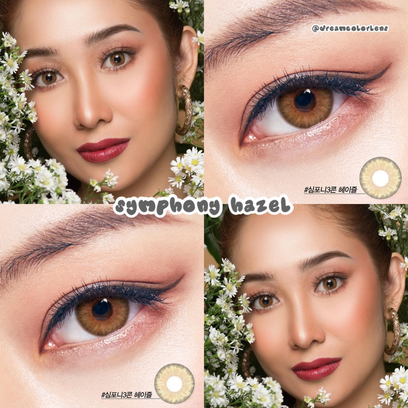 Softlens Princess Symphony 3Con Hazel / Brown / Coklat Normal Minus Beda Minus