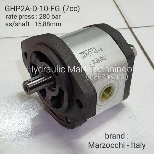 TERMURAH GHP2A-D-10-FG pompa hidrolik gear pump 7cc as/shaft 1588mm SAE-A MARZOCCHI - Italy limited