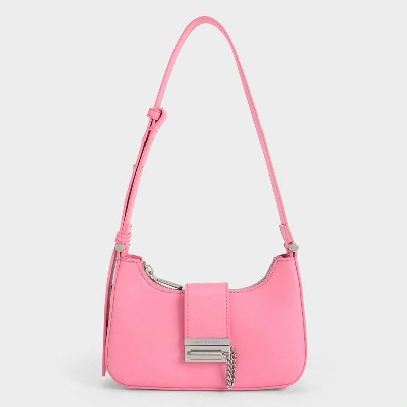 12.12 SALE | CK Metallic Accent Belted Bag