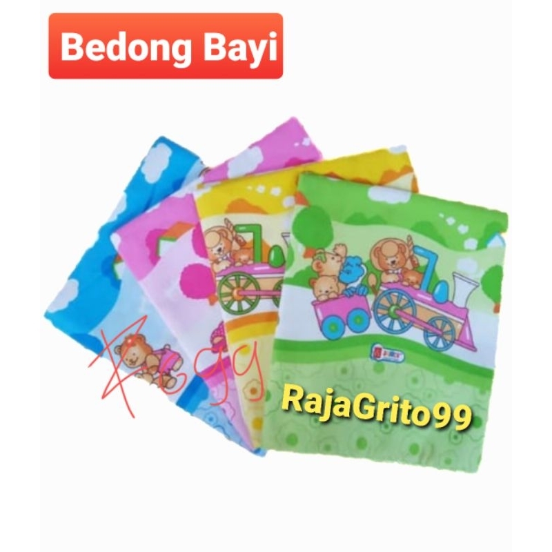 1/2 lusin kain Bedong jumbo, 90 x 90 Motif gambar random isi 6 pcs katun flanel / gedong bayi