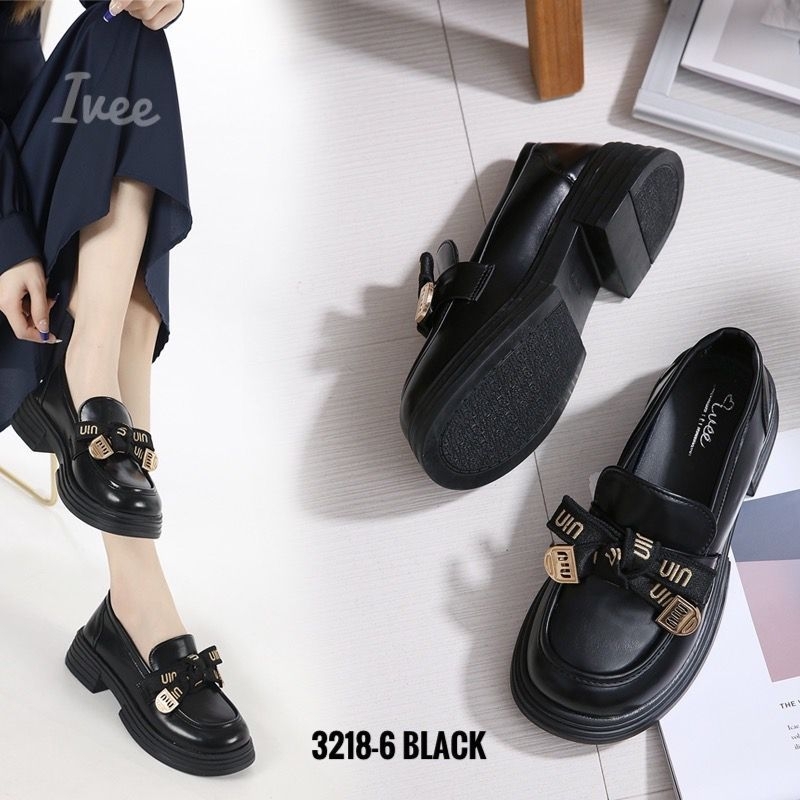 CHUNKY LOAFERS IVEE SHOES KOREA LOVER NIU #3218-6