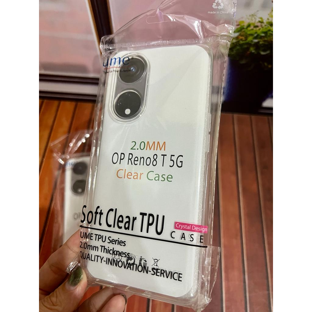 CASE CLEAR OPPO RENO 8T 5G SOFTCASE TRANSPARAN PELINDUNG CAMERA BENING