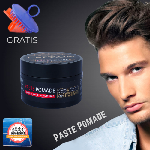 CAPTAIN Paste Pomade - Minyak Wax Styling Penambah Volume Peringan Tekstur Rambut Pomade