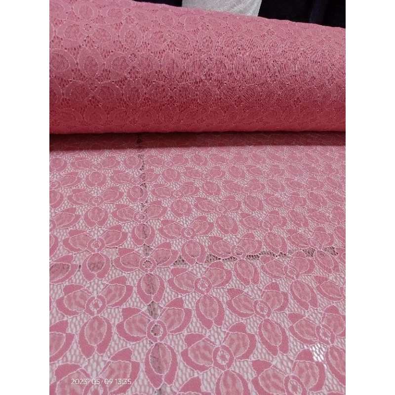 ¹/² meter kain brukat kebaya/brokat import/bahan brokat