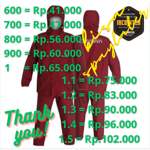 Ready Consina Nordvik Raincoat Mantel Hujan Setelan Original