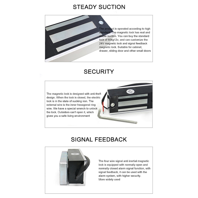 Electromagnetic Access Control/Electric Magnetic Door Lock/Kunci Pintu Elektromagnetik