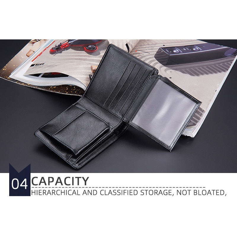 ORIGINAL BAELLERRY D9321 IMPOR DOMPET UANG PRIA TEBAL DENGAN TEMPAT KOIN