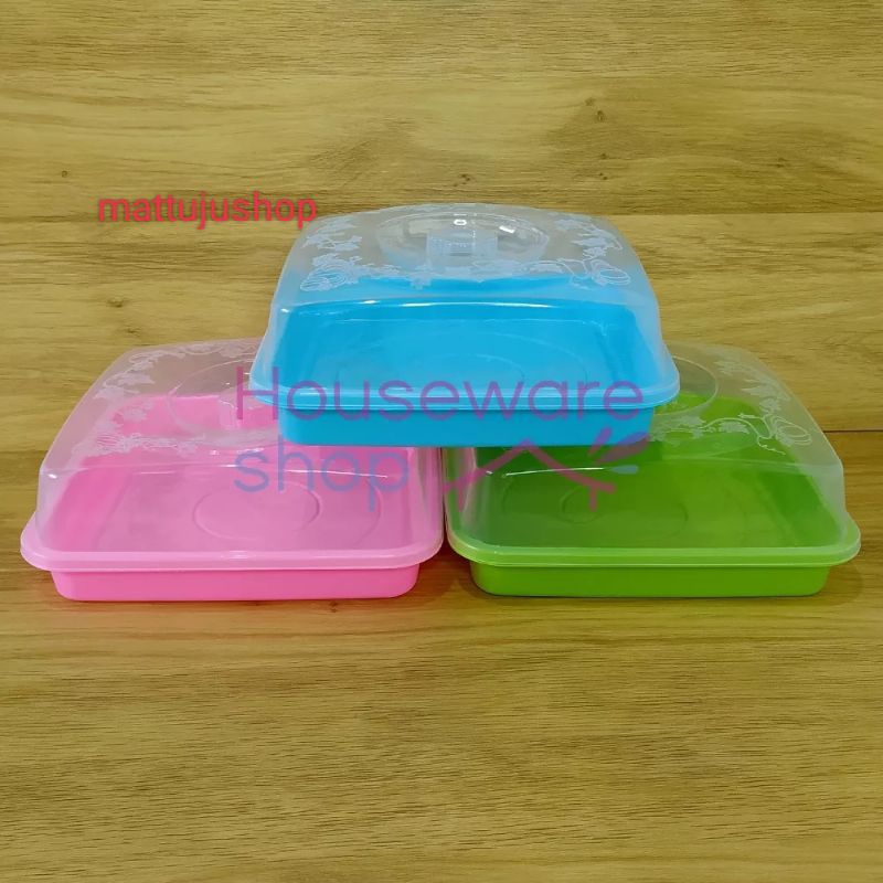 TEMPAT KUE PERSEGI ADA PENUTUP/TEMPAT GORENGAN