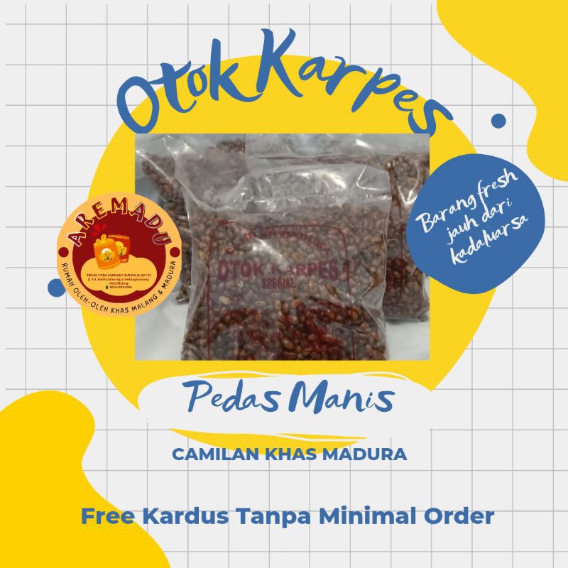

[500 gr] Kacang Otok Madura / Otok Karpes / Kacang Beras / Kacang Tolo Pedas Manis Gurih