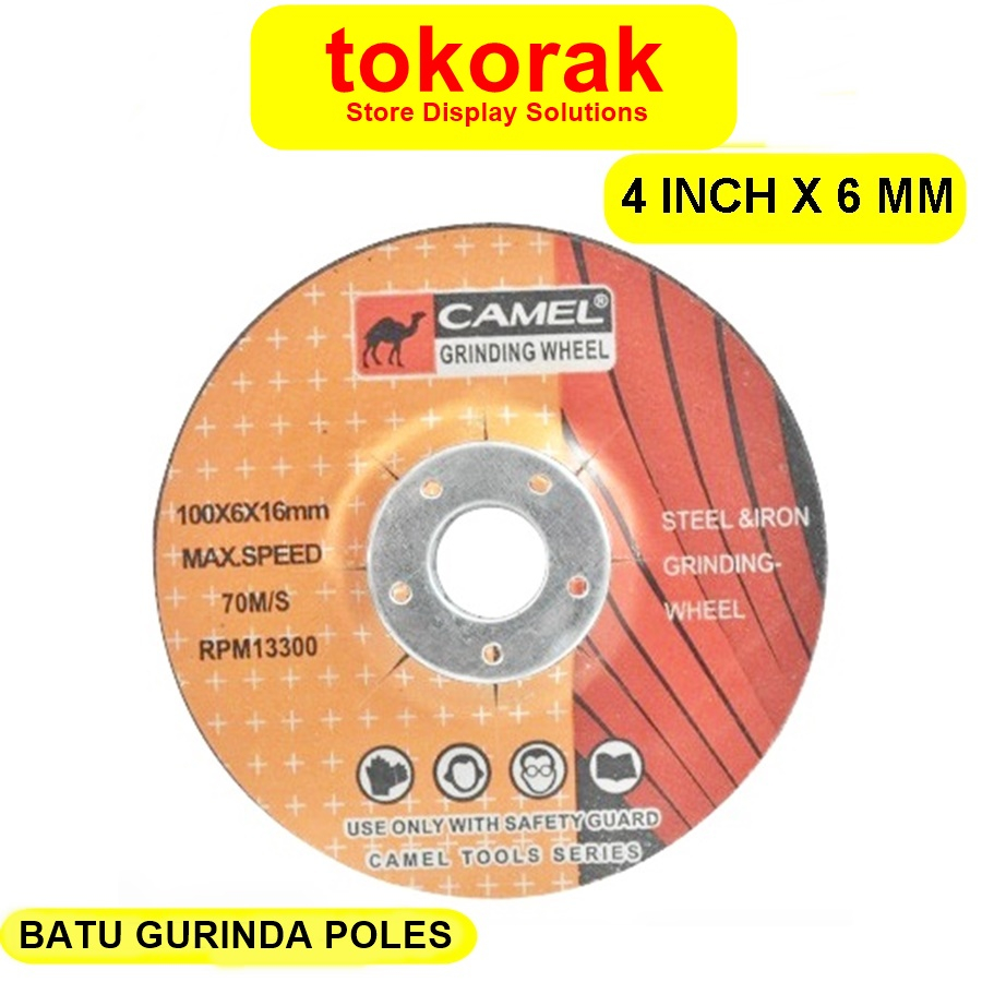 BATU GURINDA POLES 4 INCH CAMEL MATA GERINDA 4&quot; GRINDING 4INCH X 6