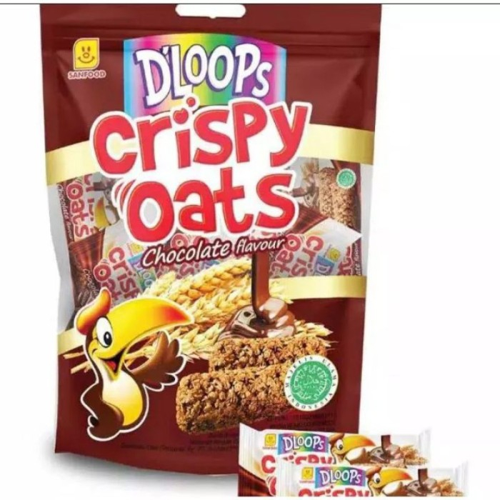 

D Loops Crispy Oats 100 gr ll OAT crackers Sanfood