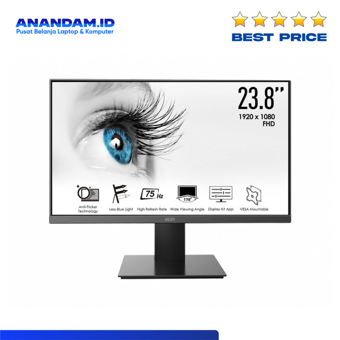 MONITOR MSI PRO MP241X - 23.8 inch Full HD 1080p HDMI VGA 75Hz