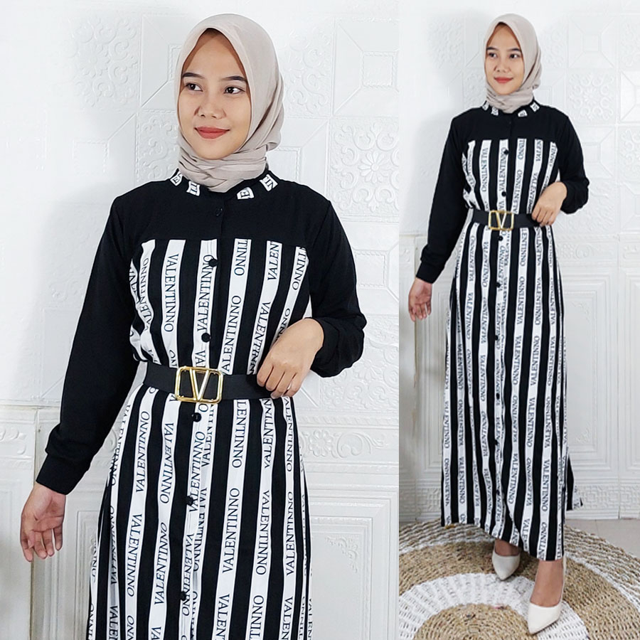 CARLINA DRESS WANITA VALENTINA BUSUI FRIENDLY FREE BELT