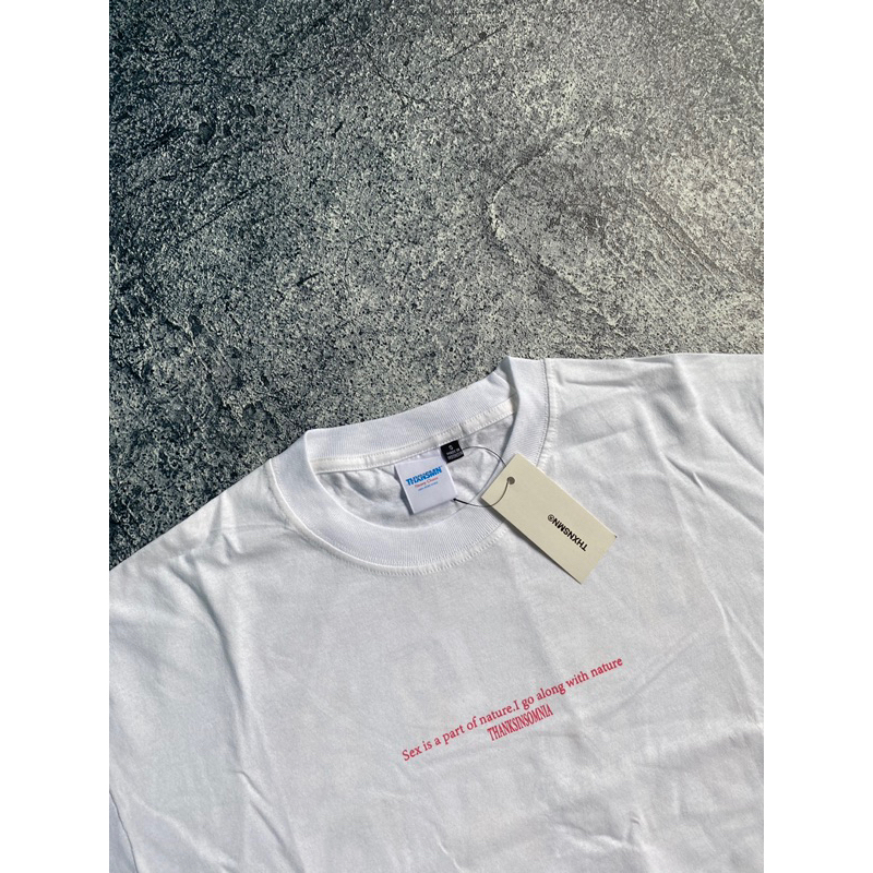 T-shirt Thanksinsomnia Maoki 02 White Unisex