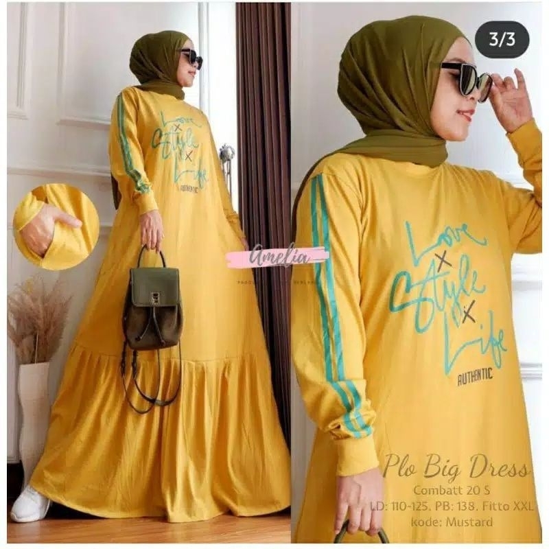 GAMIS LOVE COMBET / DRESS COMBET 20S JUMBO / GAMIS JUMBO DAN STANDAR / DRESS VIRAL